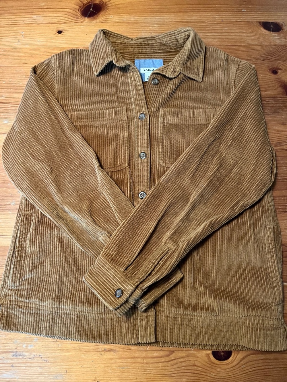 LL Bean Corduroy Button Up (size xs)